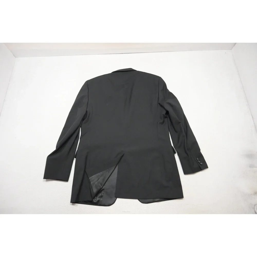 Jos a Bank Tuxedo Suit Set Mens Size 43L 36x32 Black Peak Lapel Formal Excellent
